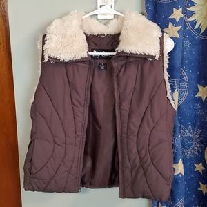 Brown Faux Fur Vest